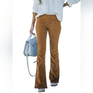 Womens corduroy flared pants
